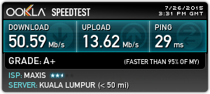 TP-LINK M7350 speedtest on USB.
