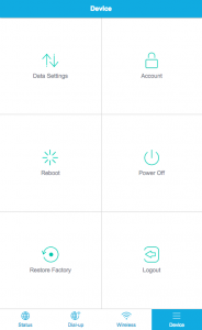 TP-LINK M7350 mobile web.