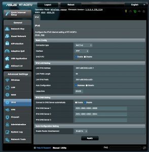 Asus RT-AC87U IPV6