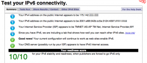 Asus RT-AC87U IPV6 test