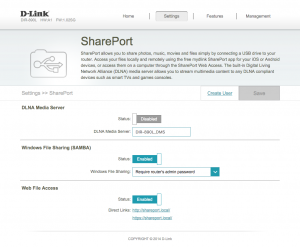 D-Link DIR-890L Shareport