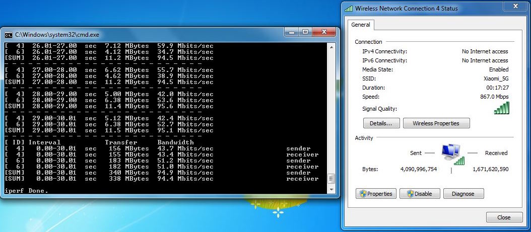 MiWiFi Mini Wifi Benchmark Ethernet