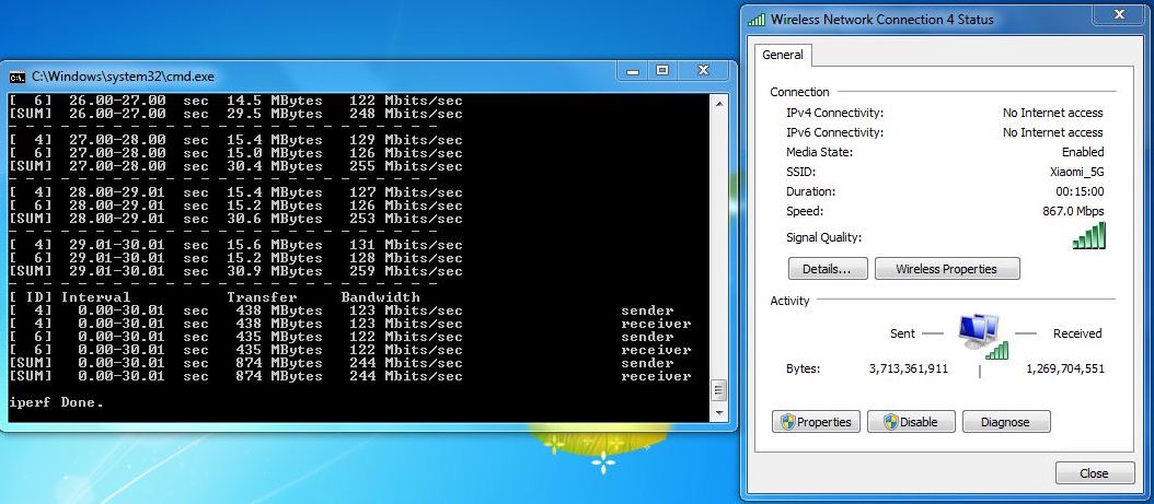 MiWiFi Mini Wifi Benchmark