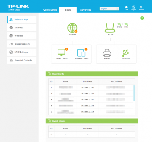 TP-LINK Archer C2600 Home