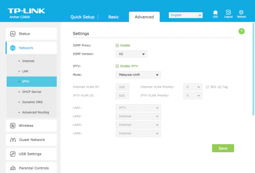 TP-LINK C2600 Unifi