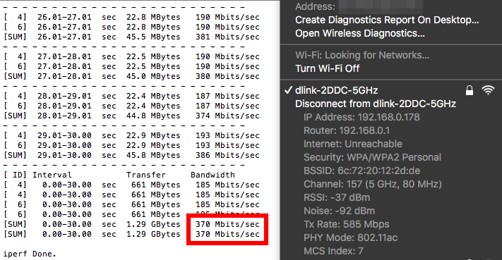 D-Link DIR-850L Wifi test