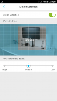 TP-Link NC450 Motion Detection