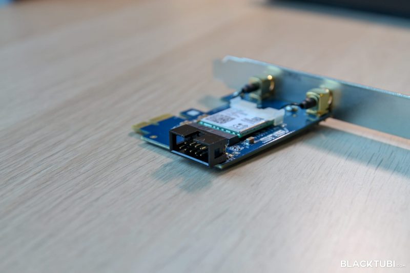 The USB header for the Bluetooth connectivity.