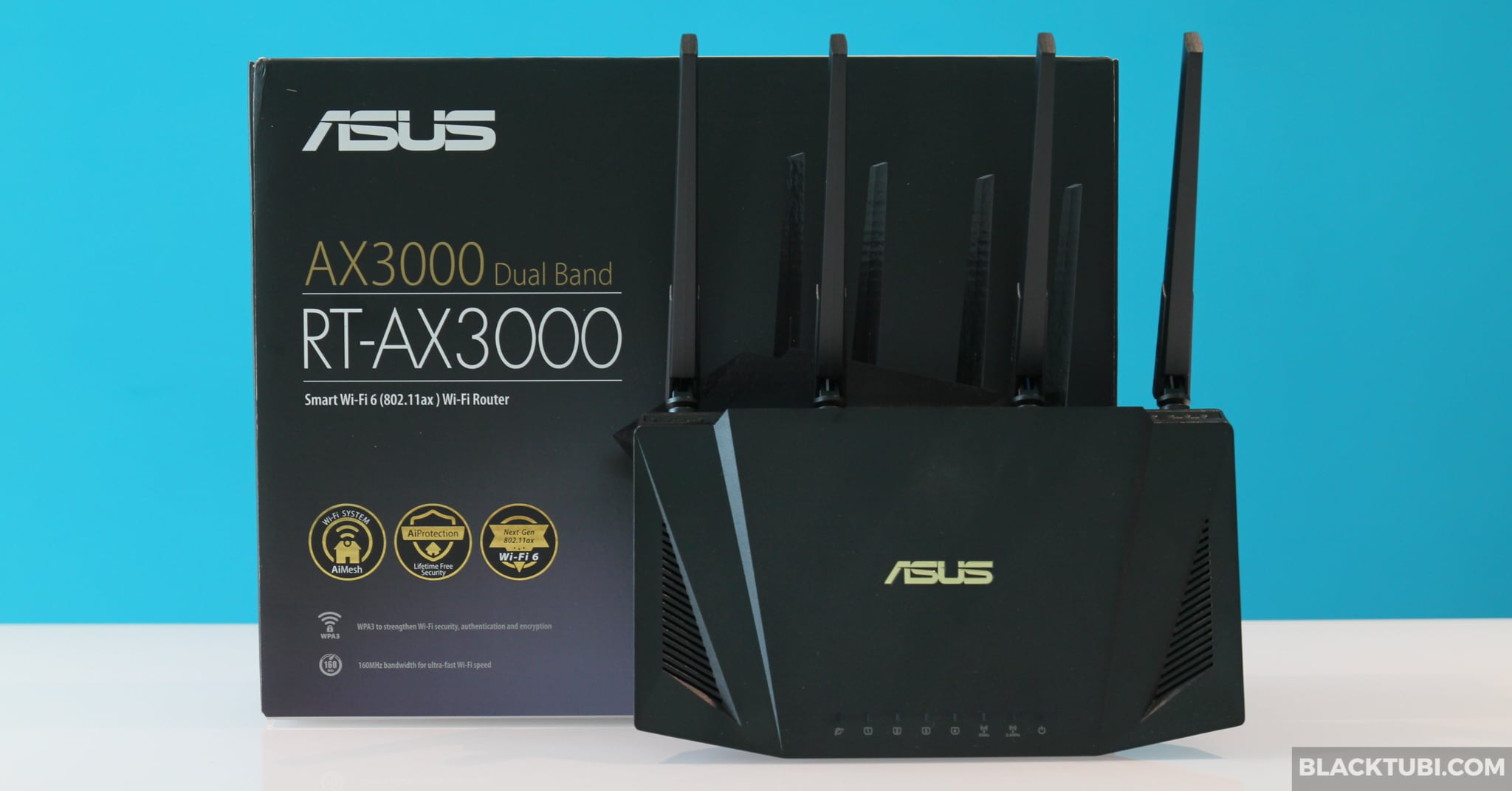 ASUS RT-AX3000 WiFi 6 Router Blacktubi