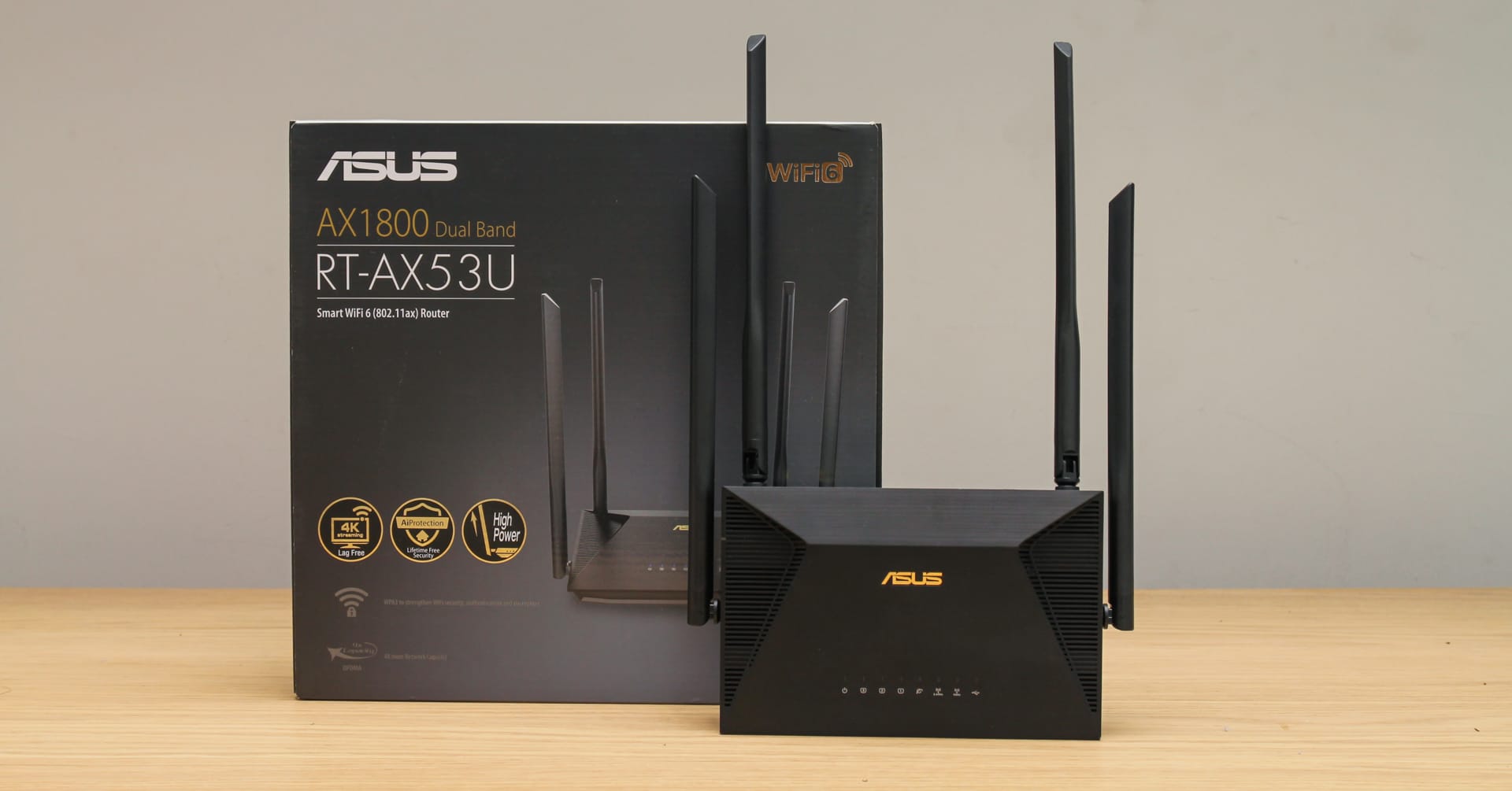 ASUS AX1800 Dual Band WiFi 6 (802.11ax) Router Supporting MU-MIMO